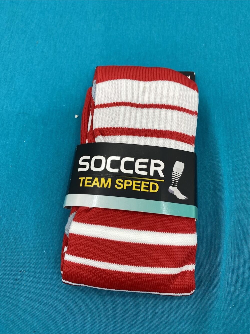 Adidas Team Speed OTC Soccer Socks Red White NEW Mens - M